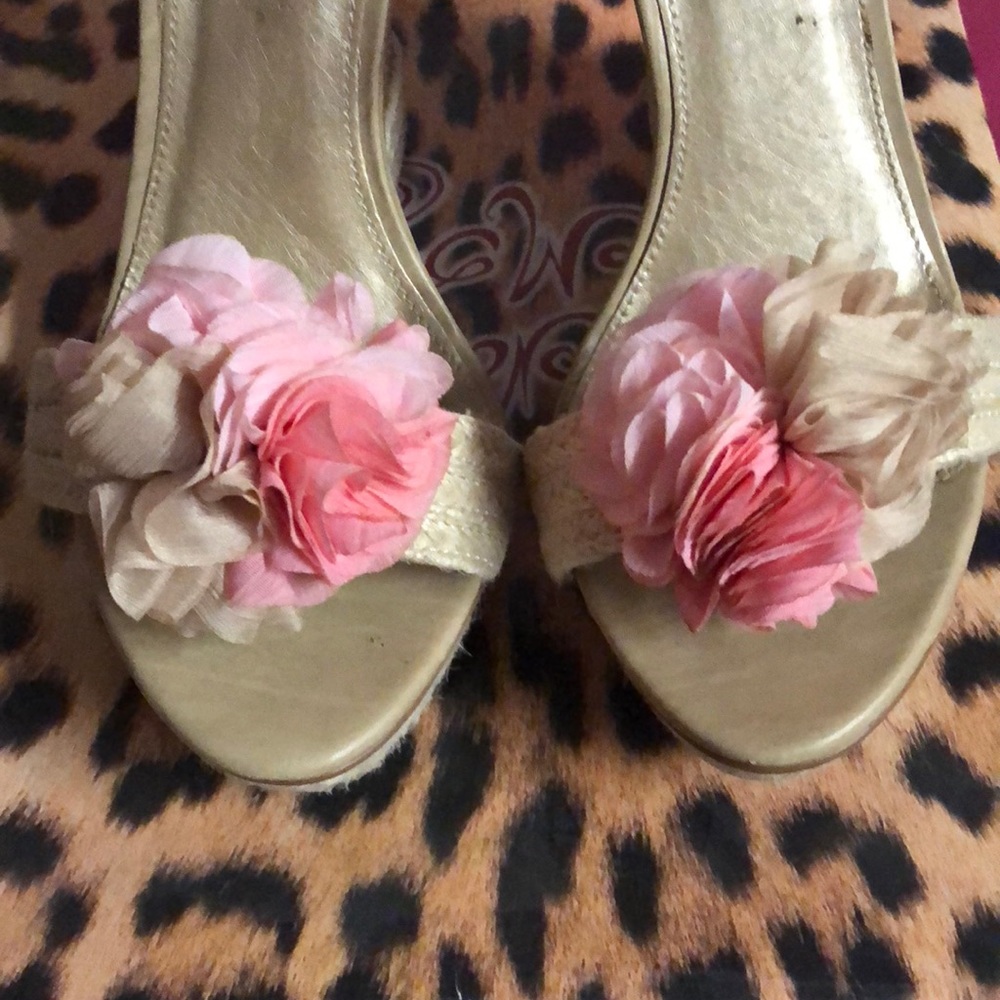 Naught Monkey Platform Glitter Wedges - image 3